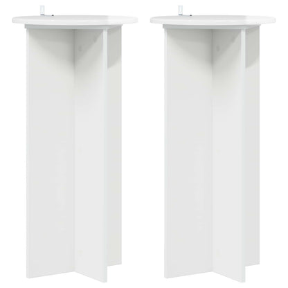 Supporto per piante 2 pcs Bianco Lucido 40 x 40 x 80 cm | homemem39