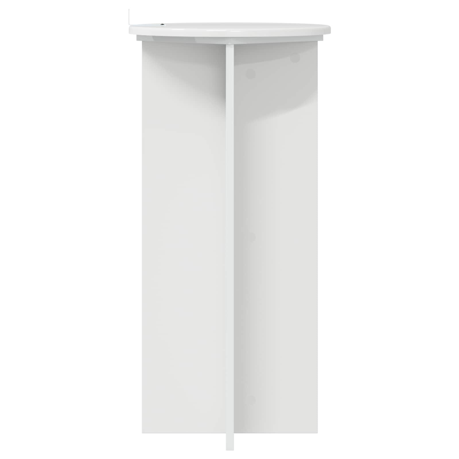 Supporto per piante 2 pcs Bianco Lucido 40 x 40 x 80 cm | homemem39
