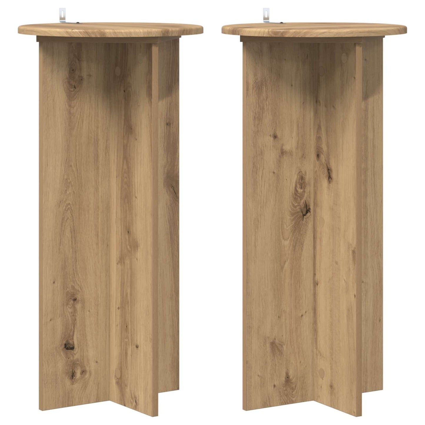 Supporto per piante 2 pcs Rovere Artigianale 40 x 40 x 80 cm | homemem39
