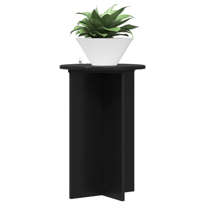 Supporto per piante 2 pcs Nero Ø40 x 60 cm Legno ingegnerizzato | homemem39