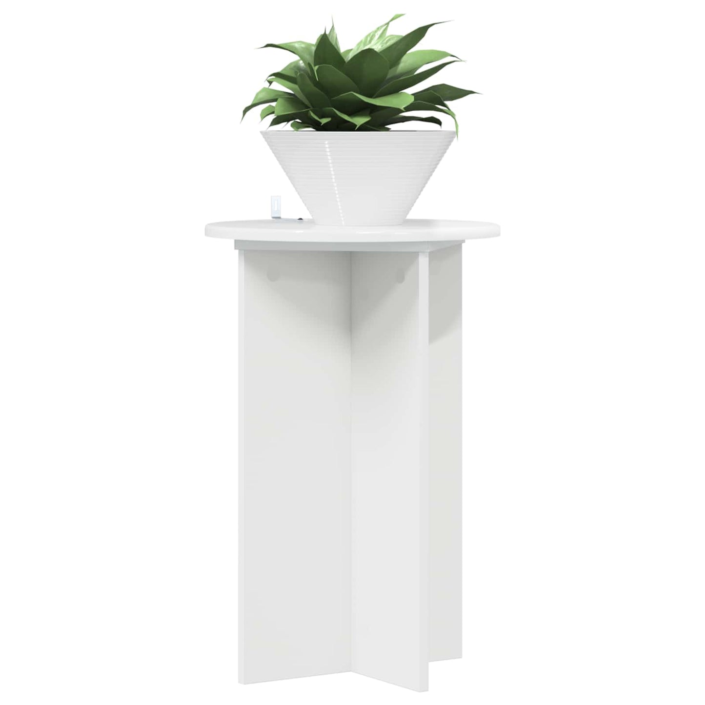 Supporto per piante 2 pcs Bianco Lucido Ø40 x 60 cm | homemem39