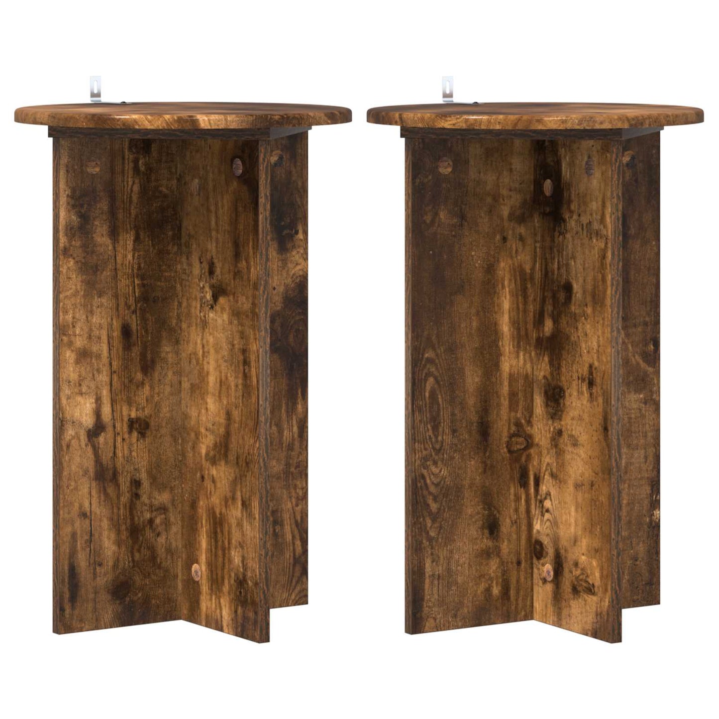 Supporto per piante 2 pcs Rovere Fumo Ø40 x 60 cm | homemem39