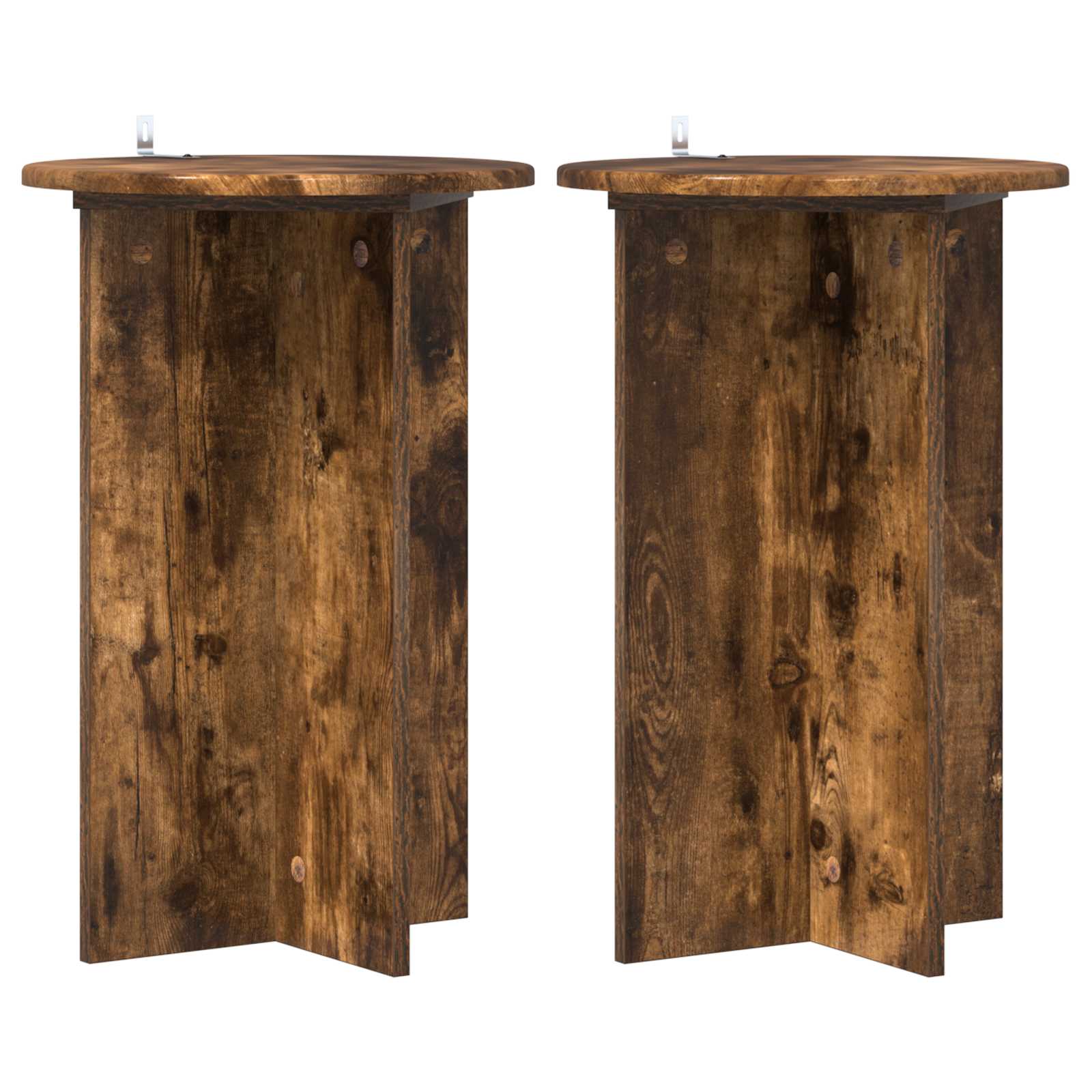 Supporto per piante 2 pcs Rovere Fumo Ø40 x 60 cm | homemem39