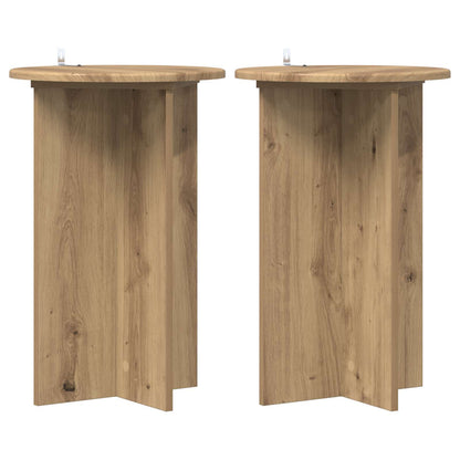 Supporto per piante 2 pcs Rovere Artigianale Ø40 x 60 cm | homemem39