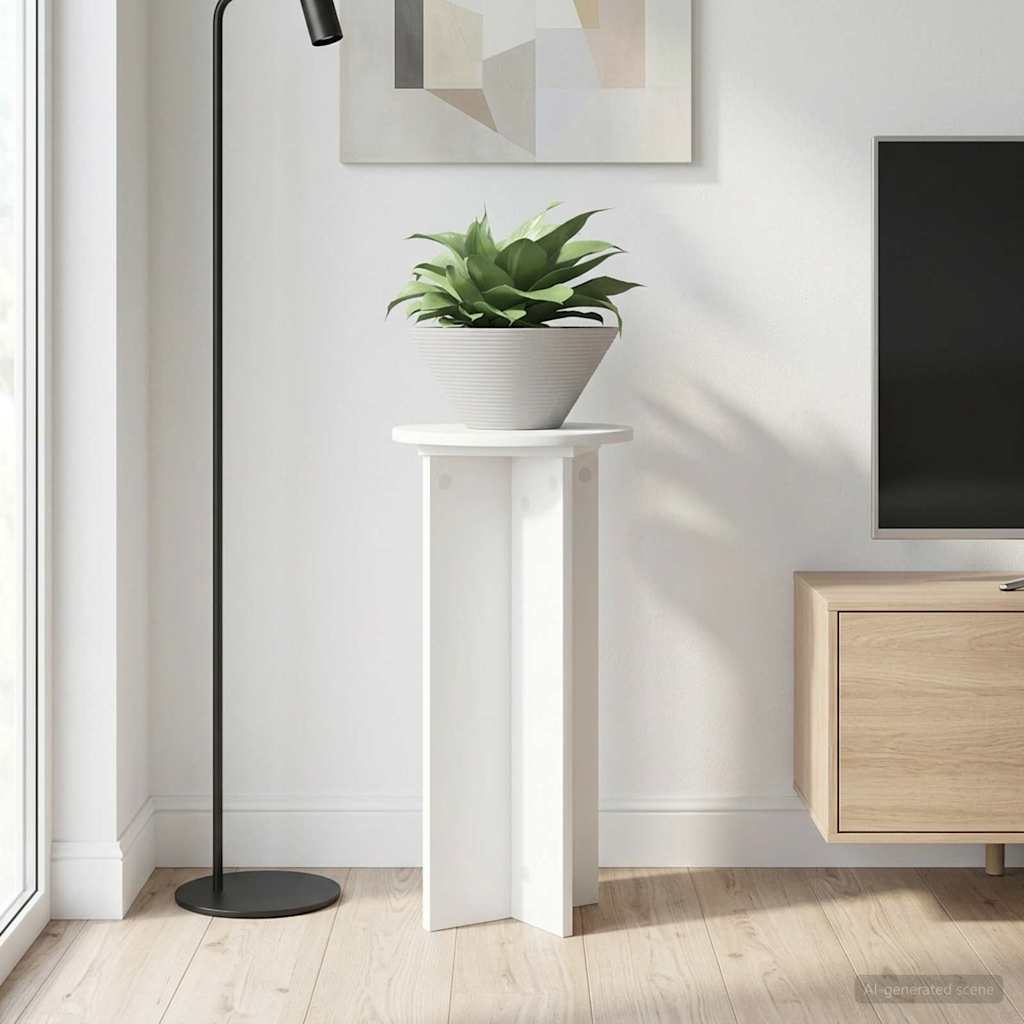 Supporto per piante 2 pcs Bianco Ø29,5 x 60 cm | homemem39