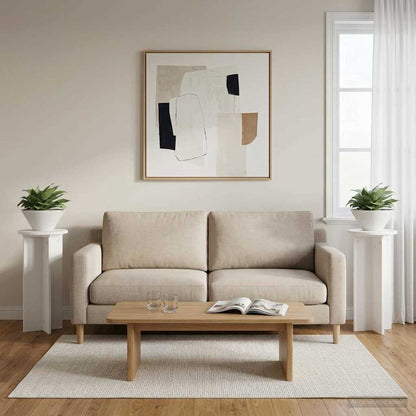 Supporto per piante 2 pcs Bianco Ø29,5 x 60 cm | homemem39