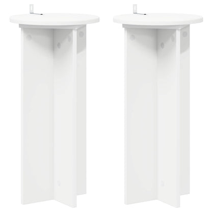 Supporto per piante 2 pcs Bianco Ø29,5 x 60 cm | homemem39