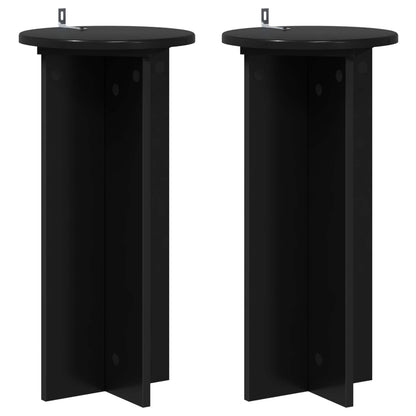 Supporto per piante 2 pcs Nero 29,5 x 29,5 x 60 cm | homemem39