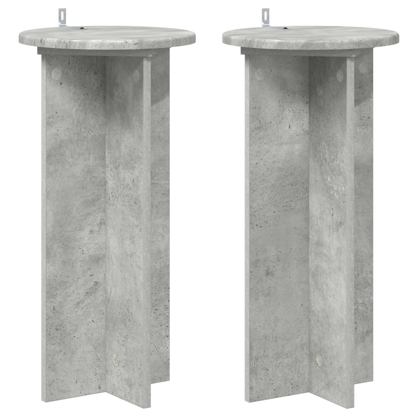 Supporto per piante 2 pcs Grigio Cemento 29,5 x 29,5 x 60 cm | homemem39
