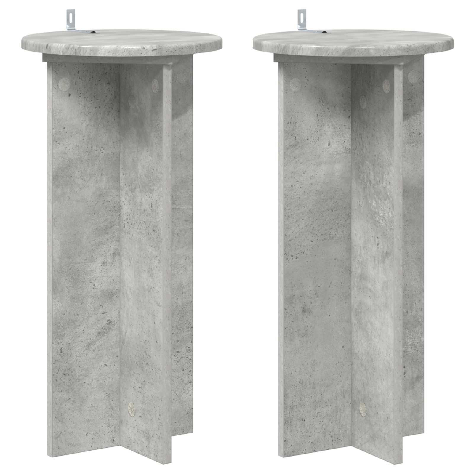 Supporto per piante 2 pcs Grigio Cemento 29,5 x 29,5 x 60 cm | homemem39