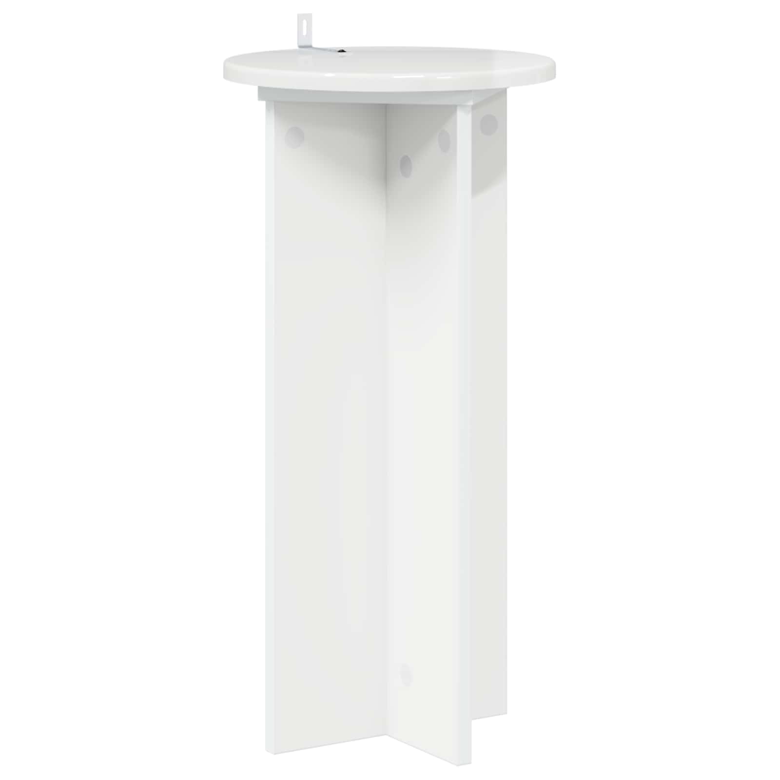 Supporto per piante 2 pcs Bianco Lucido 29,5 x 29,5 x 60 cm | homemem39
