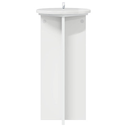 Supporto per piante 2 pcs Bianco Lucido 29,5 x 29,5 x 60 cm | homemem39