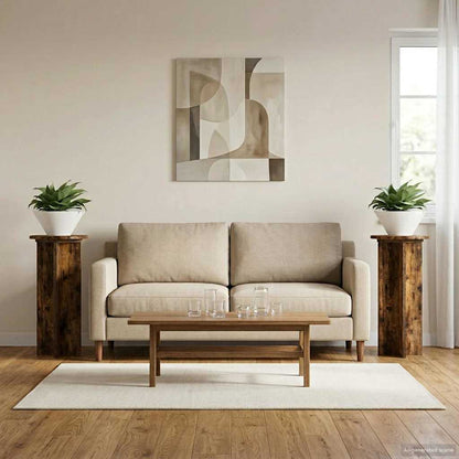 Supporto per piante 2 pcs Rovere Fumo 29,5 x 29,5 x 60 cm | homemem39