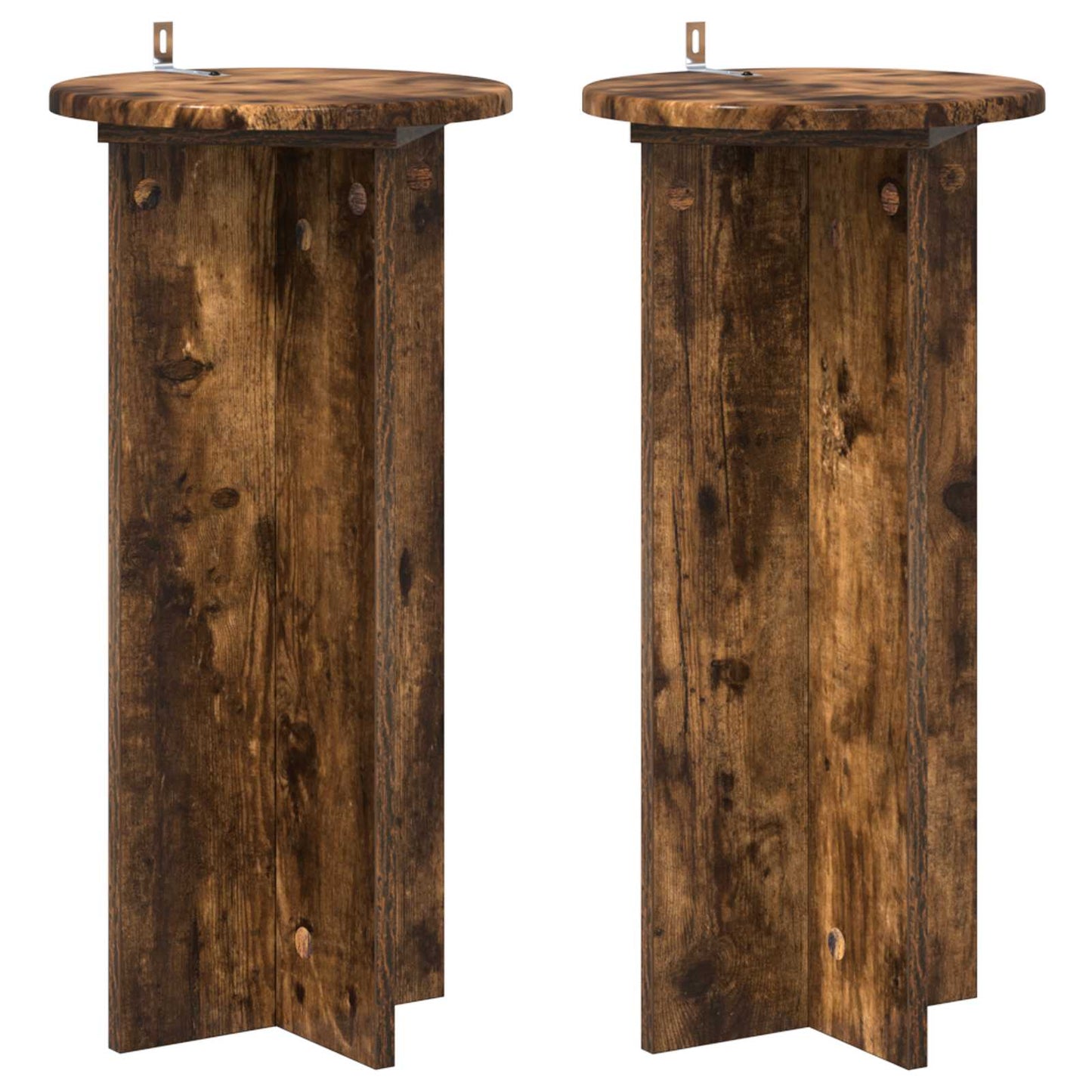 Supporto per piante 2 pcs Rovere Fumo 29,5 x 29,5 x 60 cm | homemem39