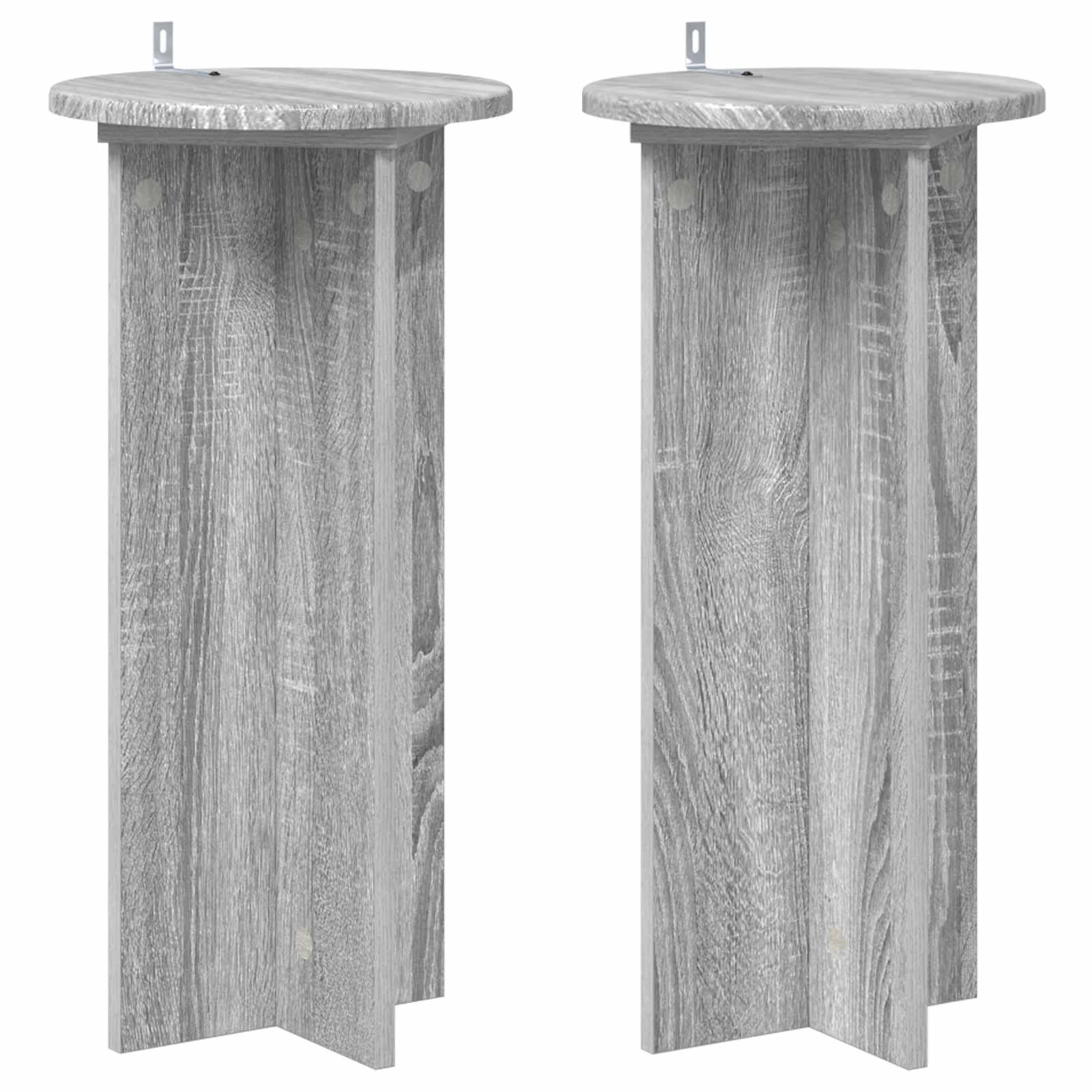 Supporto per piante 2 pcs Grigio Sonoma 29,5 x 29,5 x 60 cm | homemem39