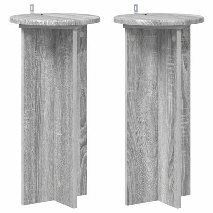 Supporto per piante 2 pcs Grigio Sonoma 29,5 x 29,5 x 60 cm | homemem39