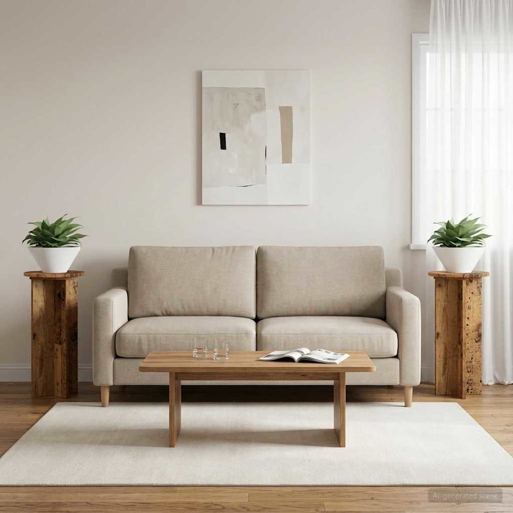 Supporto per piante 2 pcs Legno antico 29,5 x 29,5 x 60 cm | homemem39