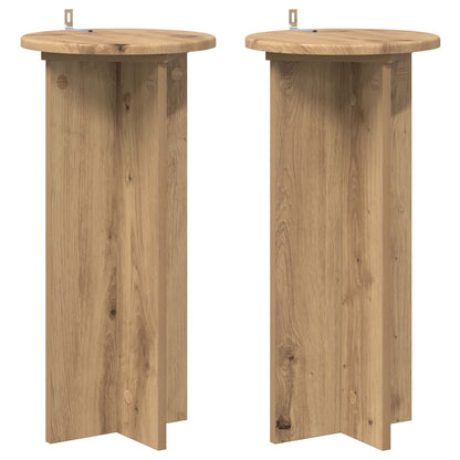 Supporto per piante 2 pcs Rovere Artigianale | homemem39