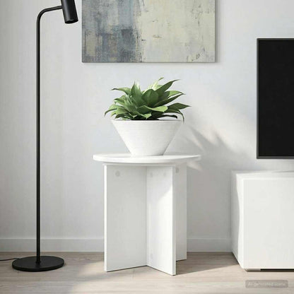 Supporto per piante 2 pcs Bianco Lucido 40 x 40 x 40 cm | homemem39