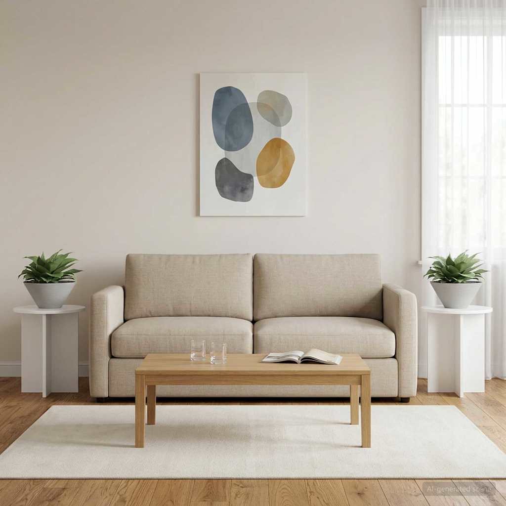 Supporto per piante 2 pcs Bianco Lucido 40 x 40 x 40 cm | homemem39