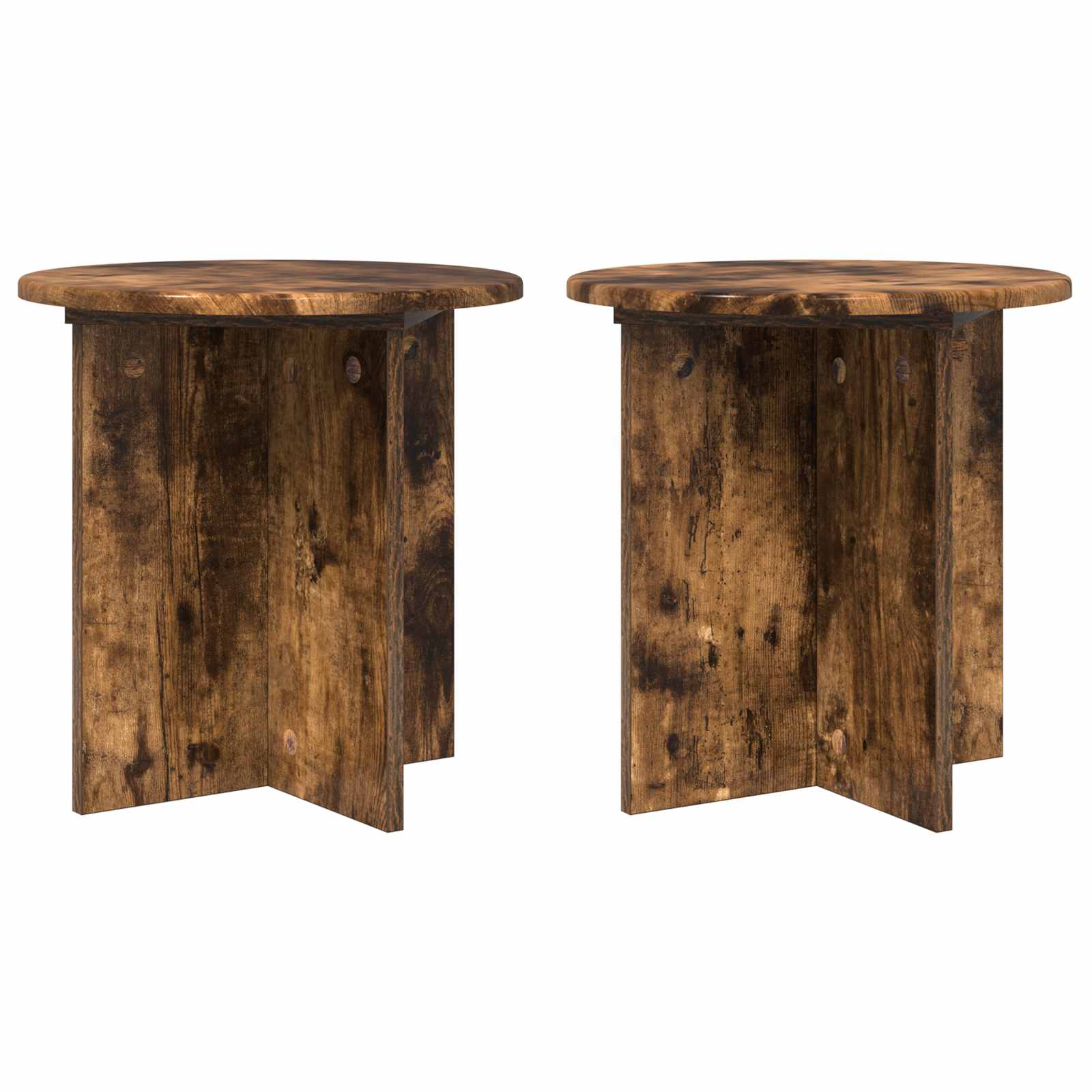 Supporto per piante 2 pcs Rovere Fumo 40 x 40 x 40 cm | homemem39