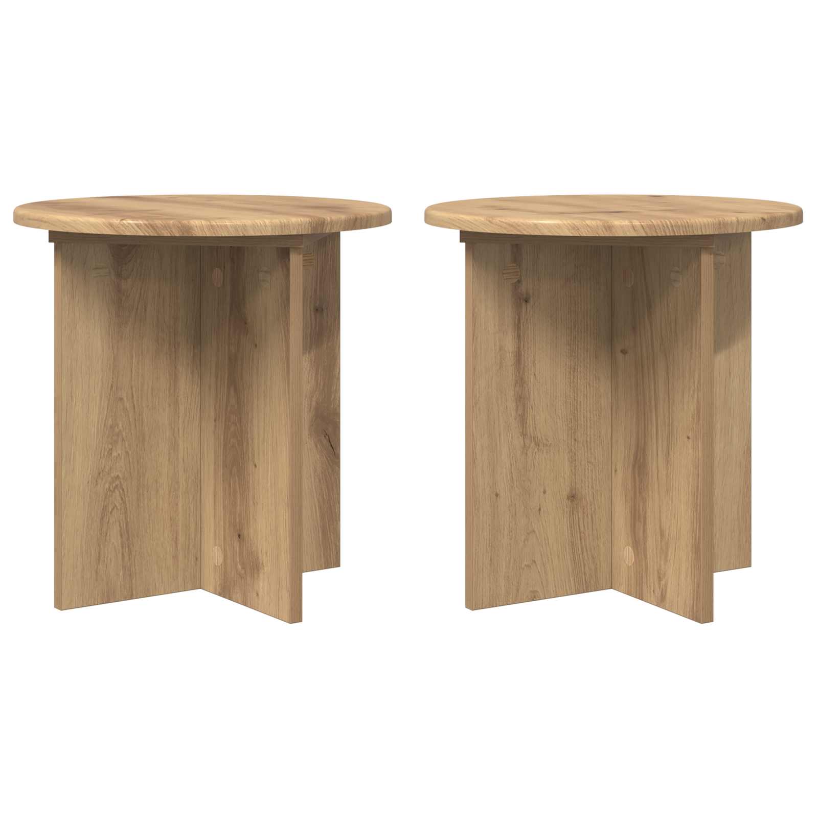 Supporto per piante 2 pcs Rovere Artigianale 40 x 40 x 40 cm | homemem39