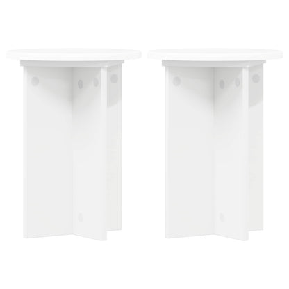 Supporto per piante 2 pcs Bianco Ø29,5 x 40 cm | homemem39