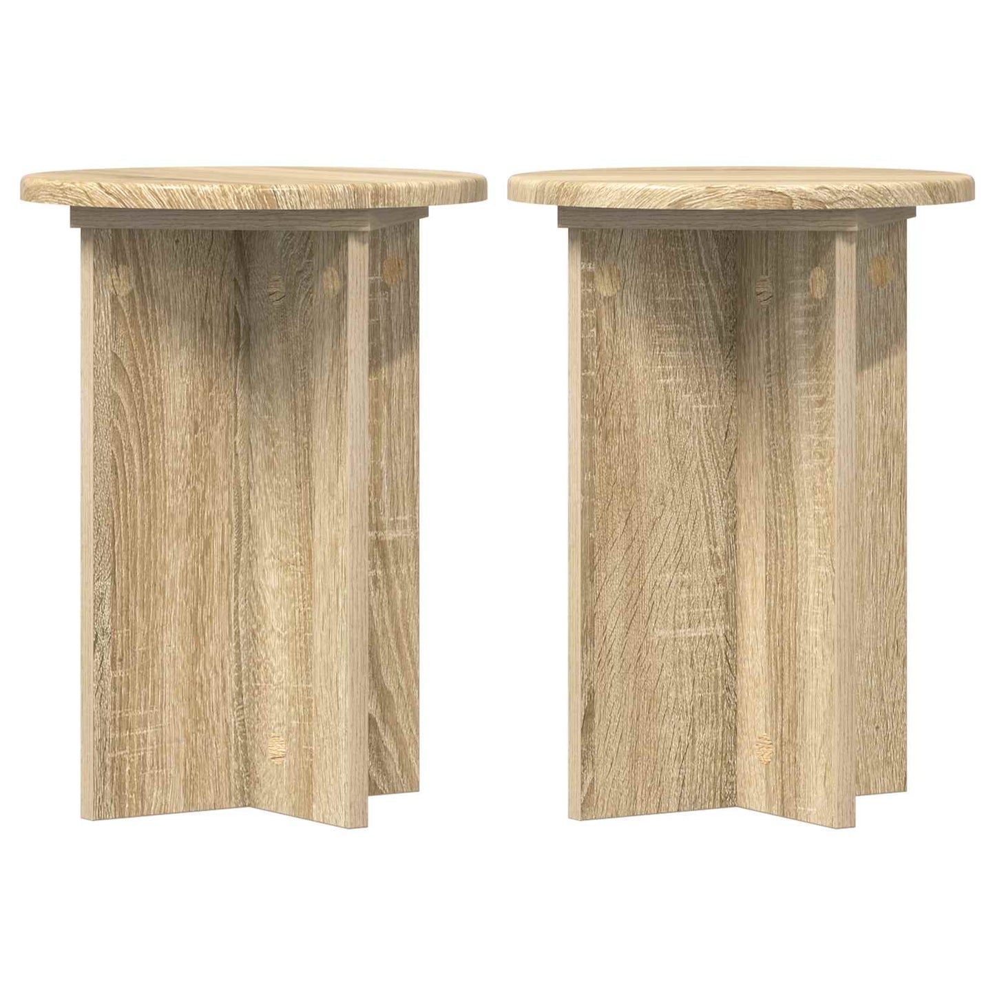 Supporto per piante 2 pcs Rovere Sonoma Ø29,5 x 40 cm | homemem39
