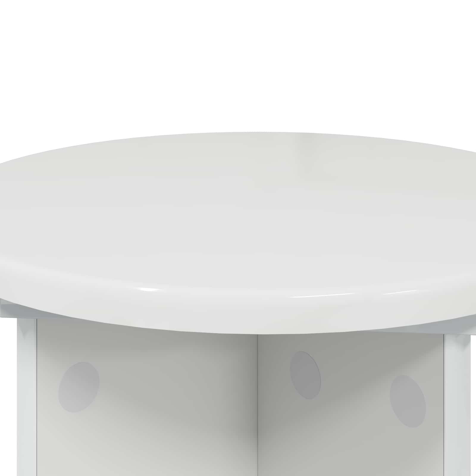 Supporto per piante 2 pcs Bianco Lucido Ø29,5 x 40 cm | homemem39