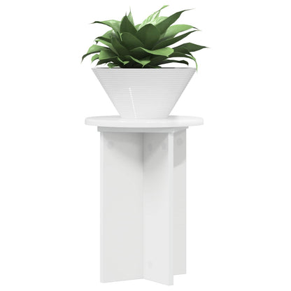 Supporto per piante 2 pcs Bianco Lucido Ø29,5 x 40 cm
