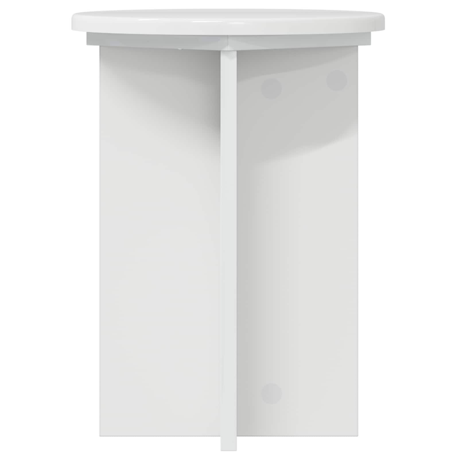 Supporto per piante 2 pcs Bianco Lucido Ø29,5 x 40 cm | homemem39