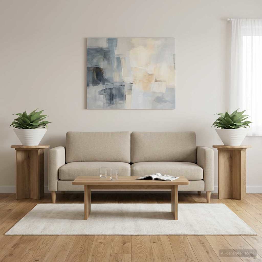Supporto per piante 2 pcs Rovere Artigianale Ø29,5 x 40 cm | homemem39
