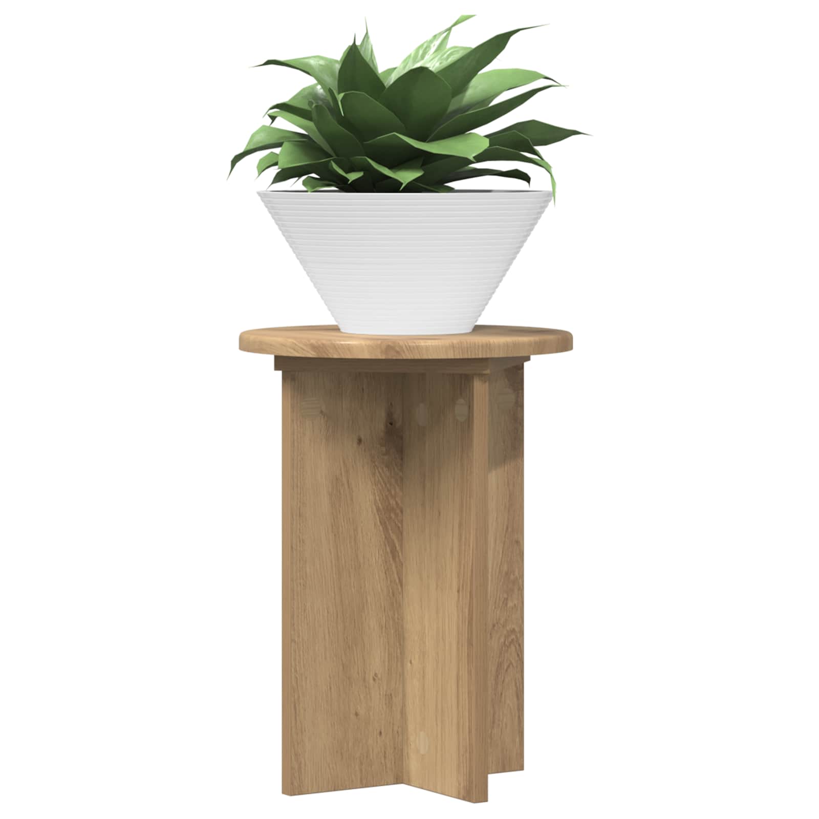 Supporto per piante 2 pcs Rovere Artigianale Ø29,5 x 40 cm | homemem39