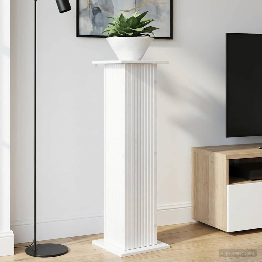Supporto per piante Bianco Lucido 30,5 x 30 x 100,5 cm | homemem39