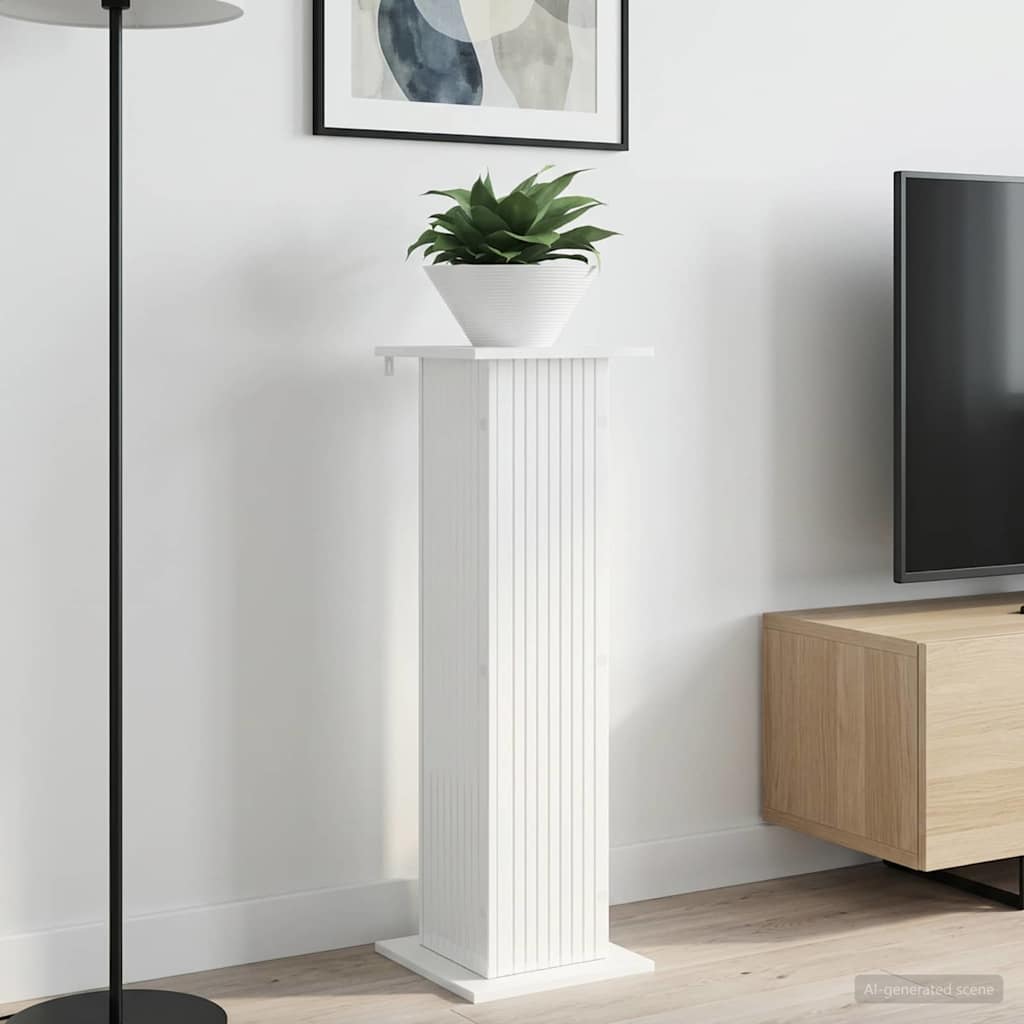 Supporto per piante 2 pcs Bianco Lucido 30,5 x 30 x 100,5 cm | homemem39
