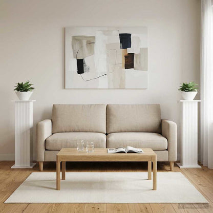 Supporto per piante 2 pcs Bianco Lucido 30,5 x 30 x 100,5 cm | homemem39