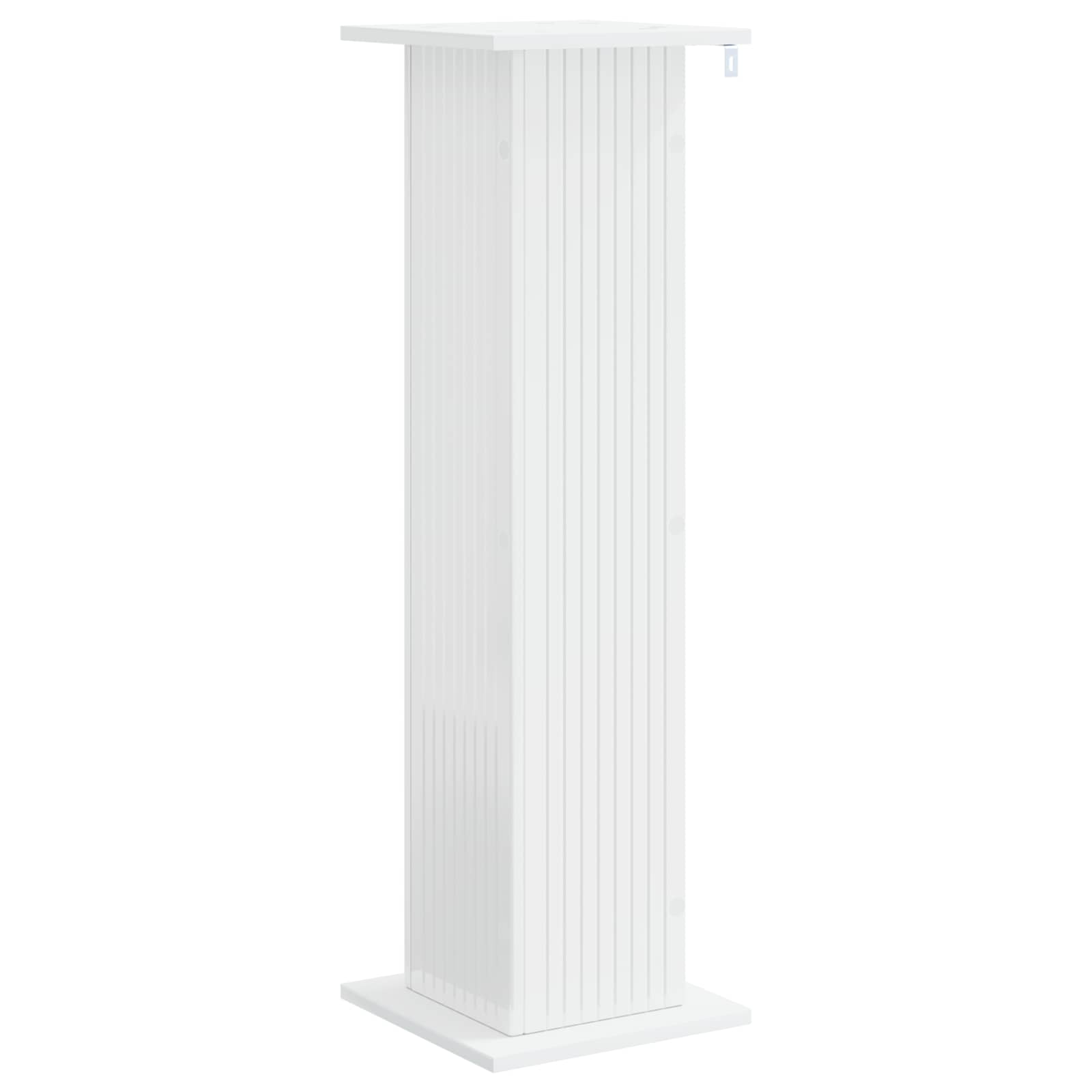 Supporto per piante 2 pcs Bianco Lucido 30,5 x 30 x 100,5 cm | homemem39