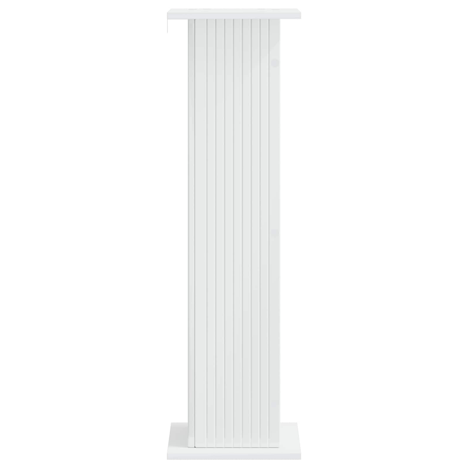 Supporto per piante 2 pcs Bianco Lucido 30,5 x 30 x 100,5 cm | homemem39