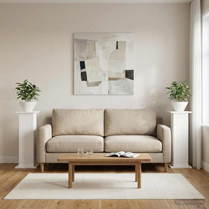 Supporto per piante 2 pcs Bianco 30,5 x 30 x 80,5 cm | homemem39