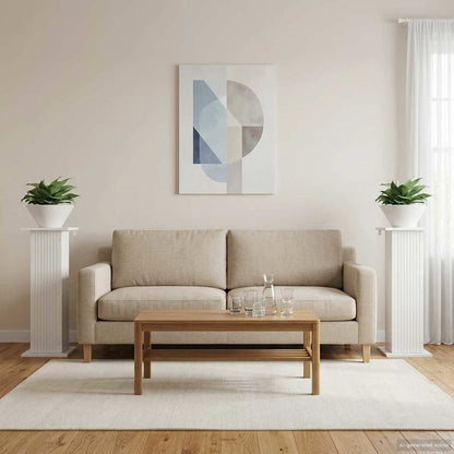 Supporto per piante 2 pcs Bianco Lucido 30,5 x 30 x 80,5 cm | homemem39