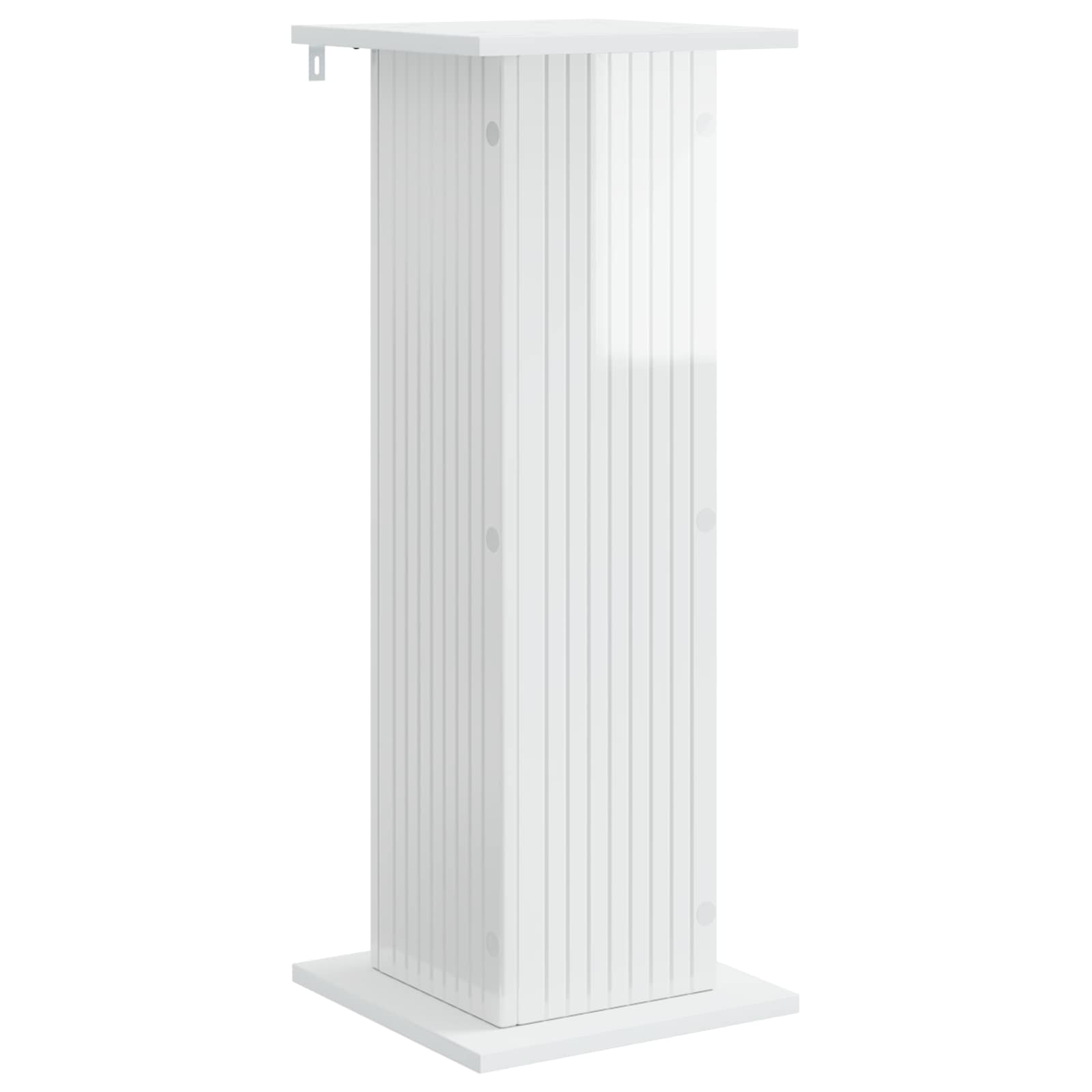 Supporto per piante 2 pcs Bianco Lucido 30,5 x 30 x 80,5 cm | homemem39