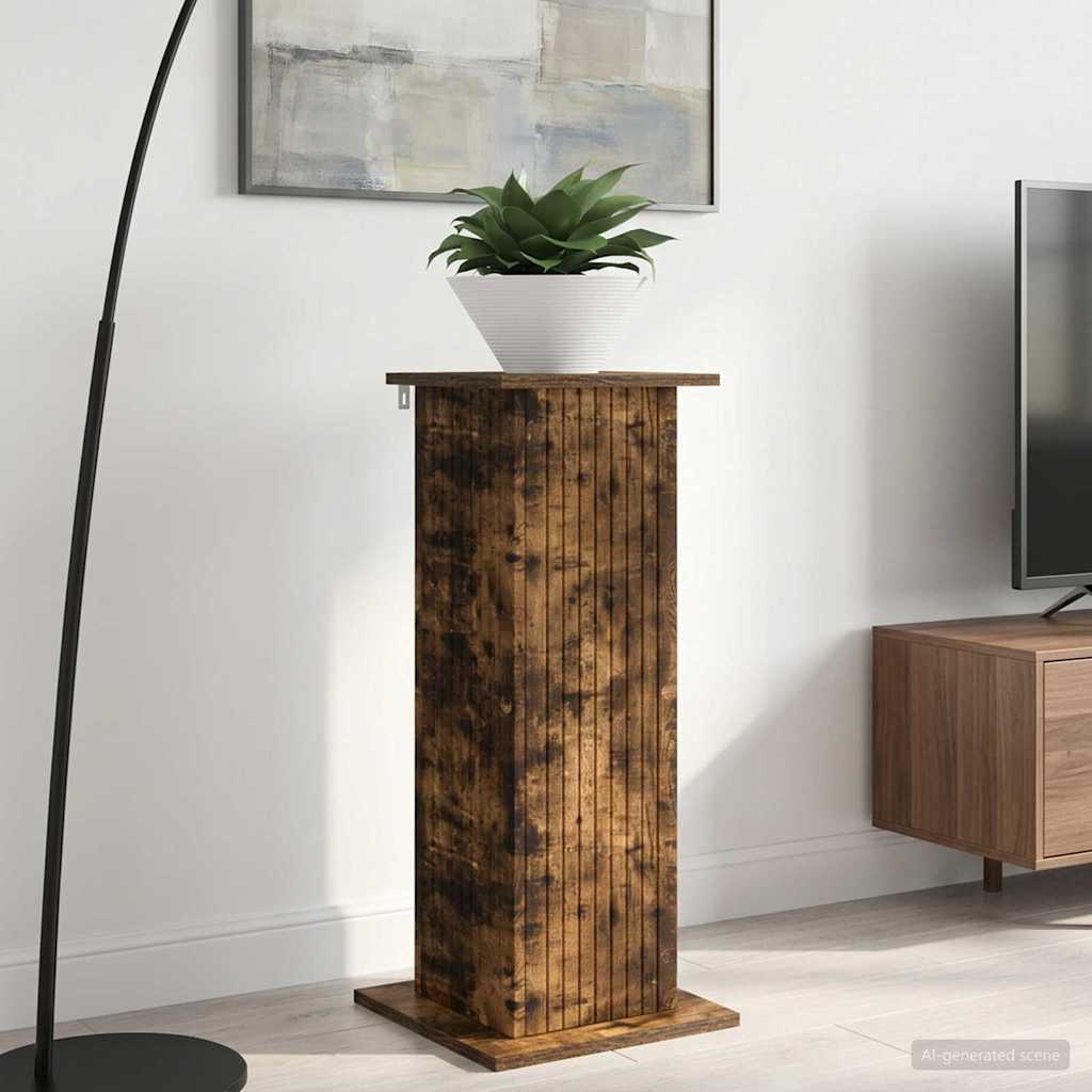Supporto per piante Rovere Fumo 30,5 x 30 x 80,5 cm | homemem39