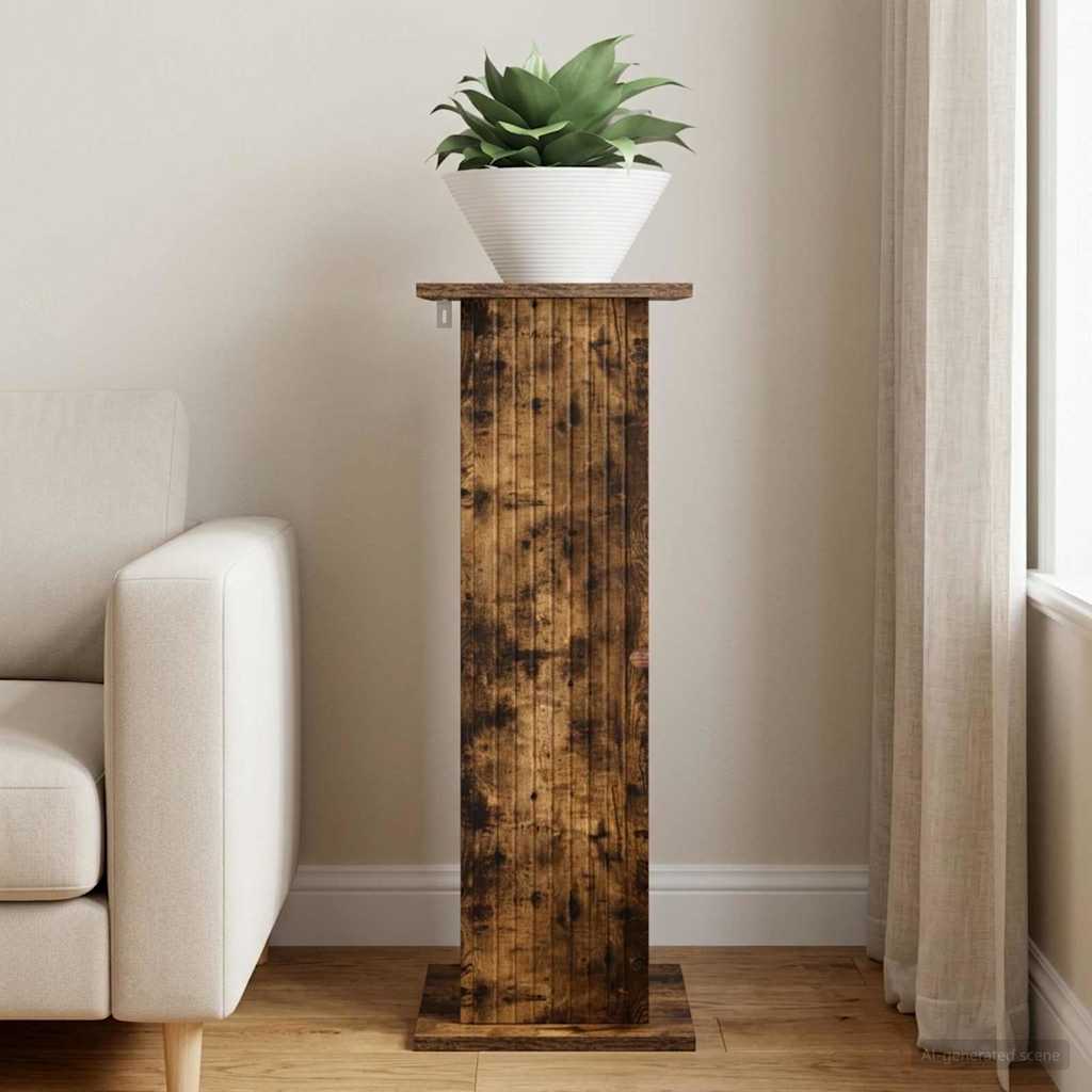 Supporto per piante Rovere Fumo 30,5 x 30 x 80,5 cm | homemem39