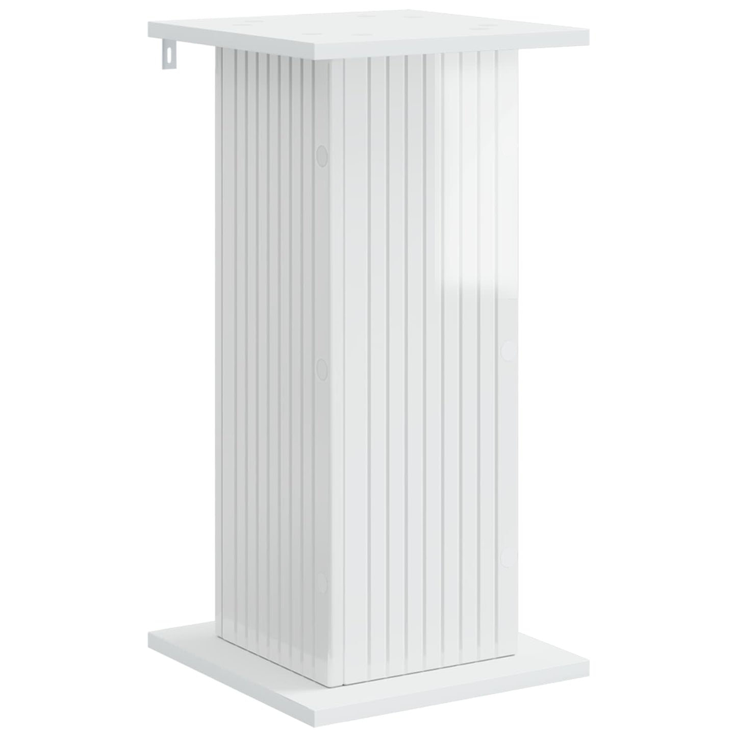 Supporto per piante 2 pcs Bianco Lucido 30,5 x 30 x 60,5 cm | homemem39