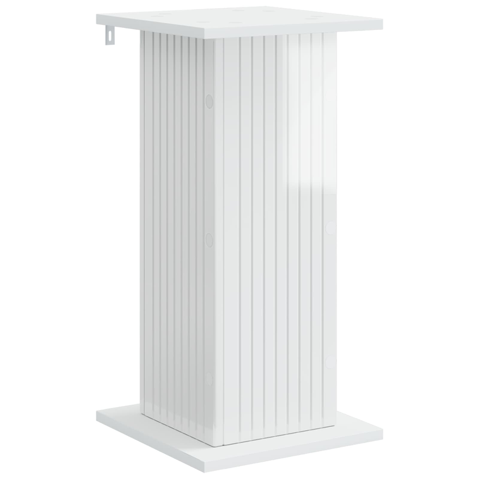 Supporto per piante 2 pcs Bianco Lucido 30,5 x 30 x 60,5 cm | homemem39