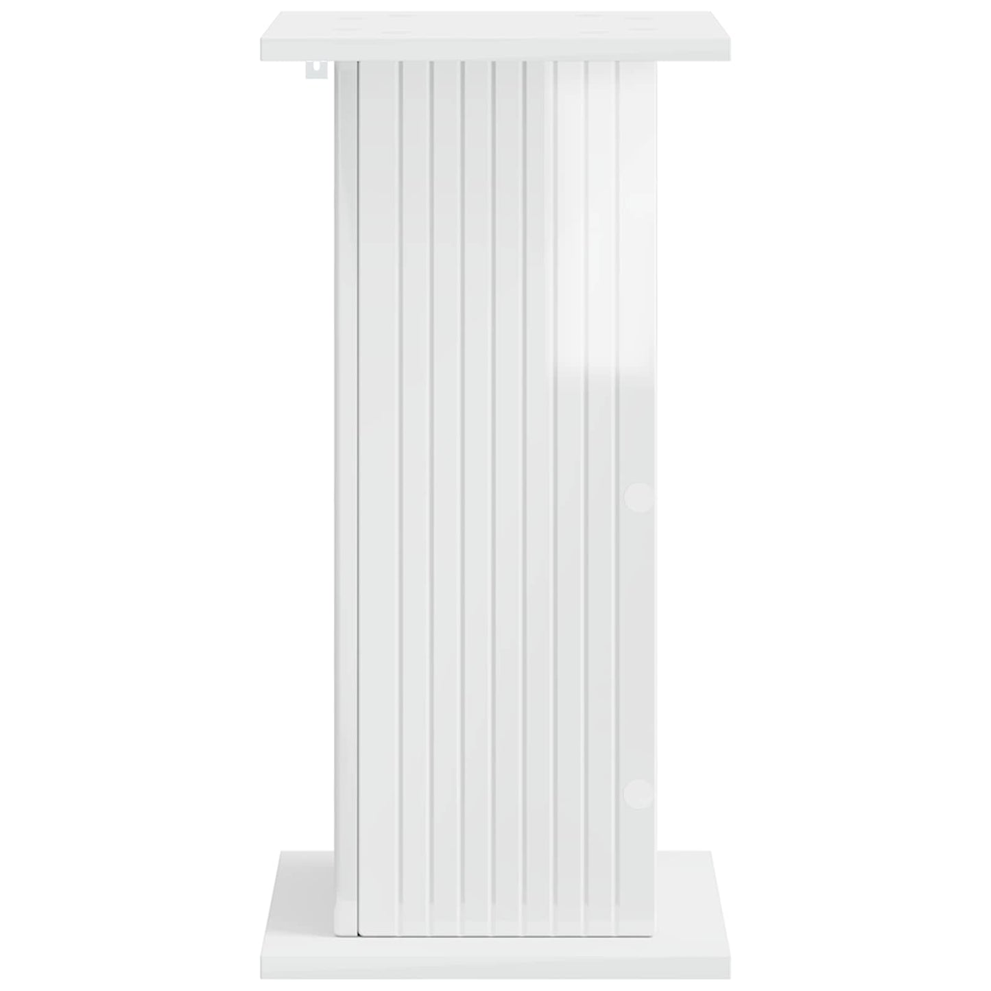 Supporto per piante 2 pcs Bianco Lucido 30,5 x 30 x 60,5 cm | homemem39