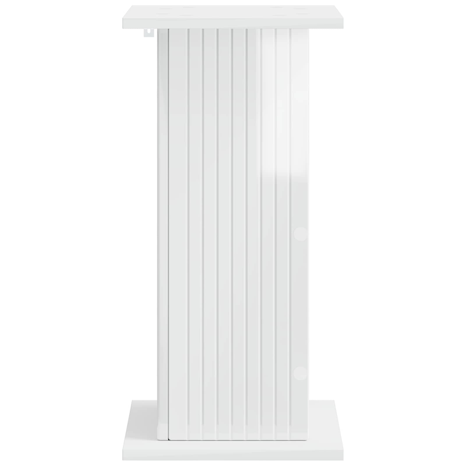Supporto per piante 2 pcs Bianco Lucido 30,5 x 30 x 60,5 cm | homemem39