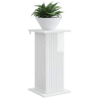 Supporto per piante 2 pcs Bianco Lucido 30,5 x 30 x 60,5 cm | homemem39