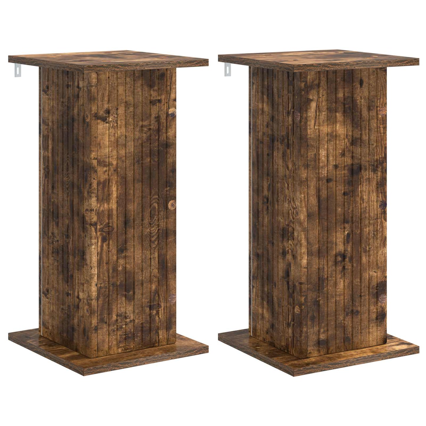 Supporto per piante 2 pcs Rovere Fumo 30,5 x 30 x 60,5 cm | homemem39