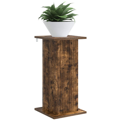 Supporto per piante 2 pcs Rovere Fumo 30,5 x 30 x 60,5 cm | homemem39